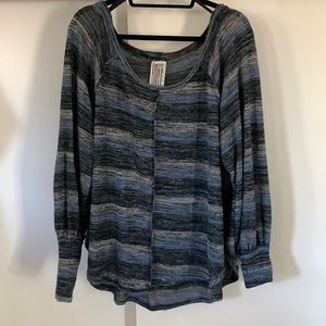 Free people stripped oversized sweater